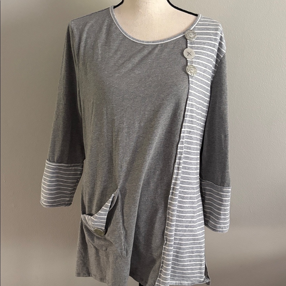 Neon Buddha Tunic Top, XL